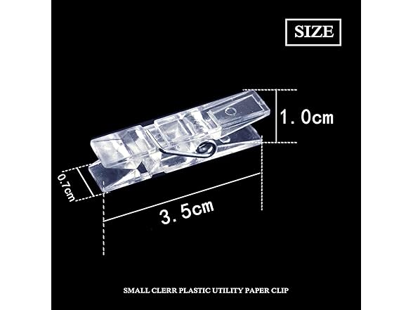 BronaGrand 50pcs Small Clear Plastic