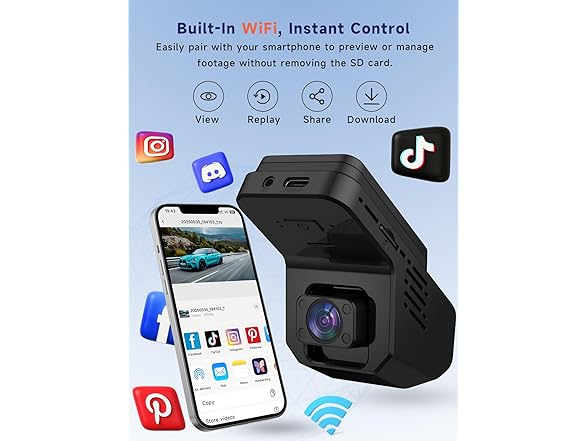 TUIFAC 1080P Dash Cam