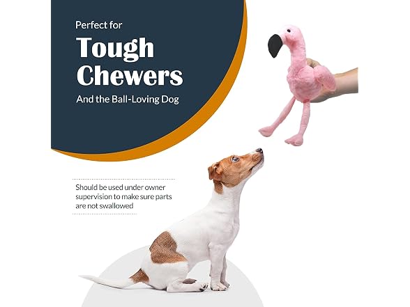 Flourish Pets 3 in 1 Multi-Layer Chew Toy Flamingo