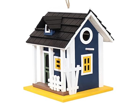Sunnydaze Decor HB-631 Birdhouse w/ Solar, Charming Cottage