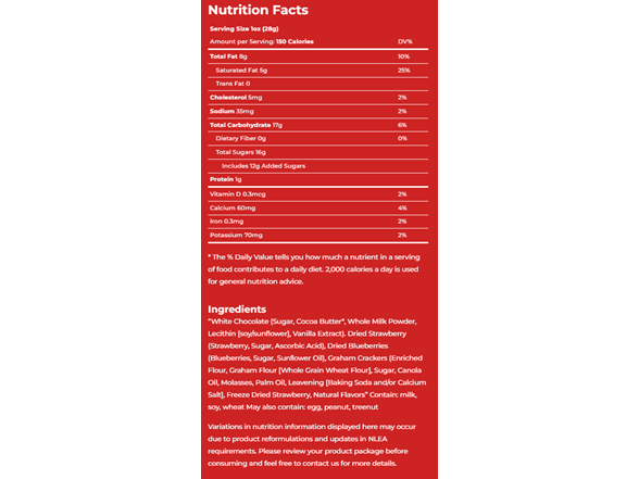 6PK Berry Shortcake White Chocolate Bark