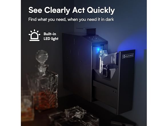 ADIMO T6 Slider Biometric Gun Safe
