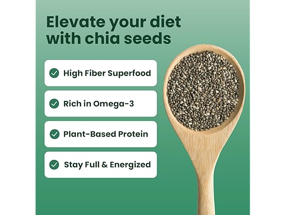 Sanar Naturals Chia Seeds | High Fiber, Omega 3
