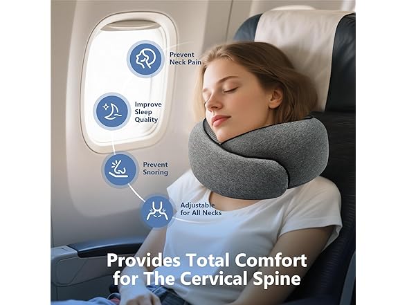 Advanced Memory Foam Neck Travel Pillow
