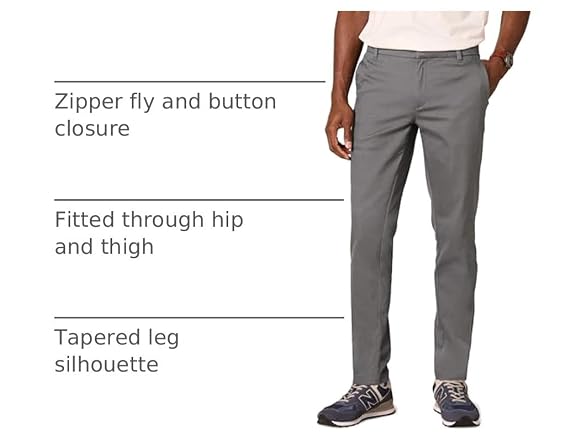 Amazon Essentials Men Slim Flat-front Pant