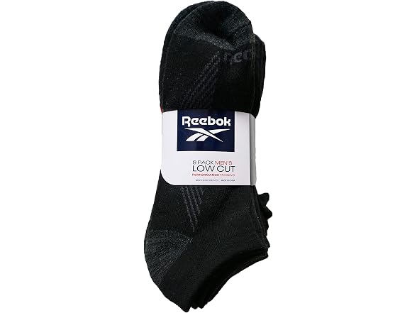 Reebok Men (6-12.5) Low Cut Cushion Training Socks