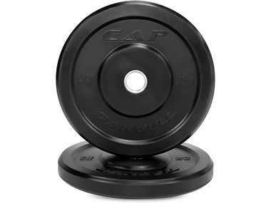 $44.99, Was $69.99, 35% Off! CAP Barbell Elite Bumper Plate Set, 25lbs Pair dealfomo