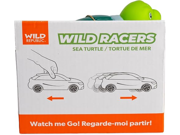 WILD REPUBLIC Wild Racers Sea Turtle Action Toy - 4.5"