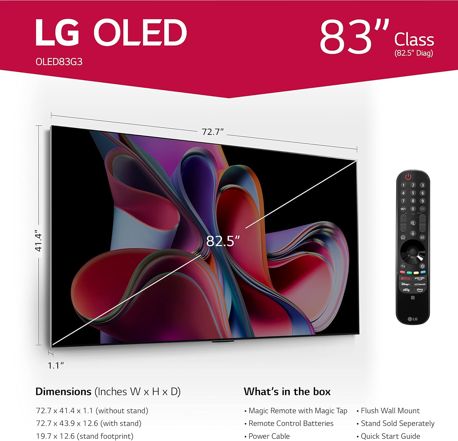LG G3 Series OLED evo 4K Smart TV (2023) (Refurbished - Screen Surface Marks) - Gallery 32