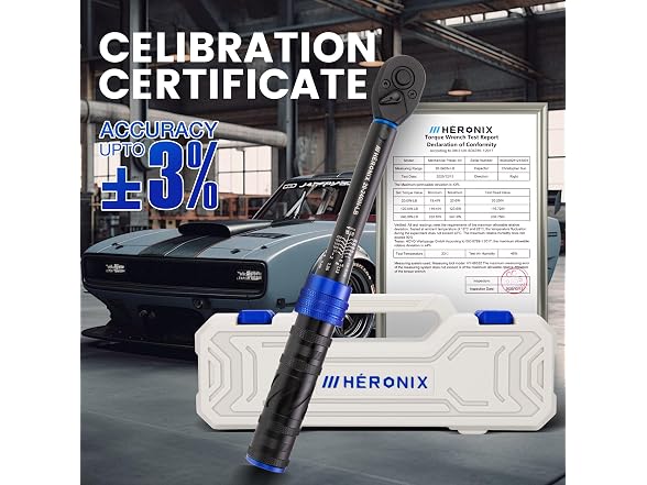 HERONIX 1/4-Inch Drive Click Torque Wrench