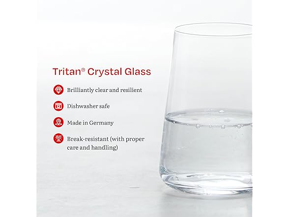 Eater x Zwiesel Fortessa Modus Crystal Glass, 14 Ounce Tumbler (Set of 8)