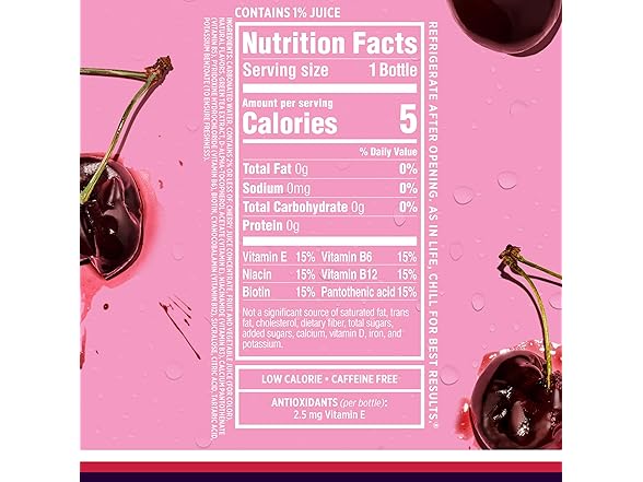 1CT Sparkling Ice, Black Cherry Sparkling Water