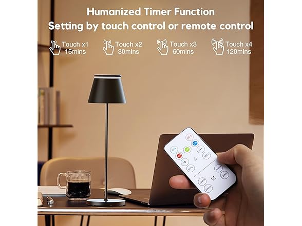 Yupola Cordless Table Lamp Rechargeable