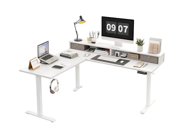 Agilestic Electric Desk with 2 Drawers