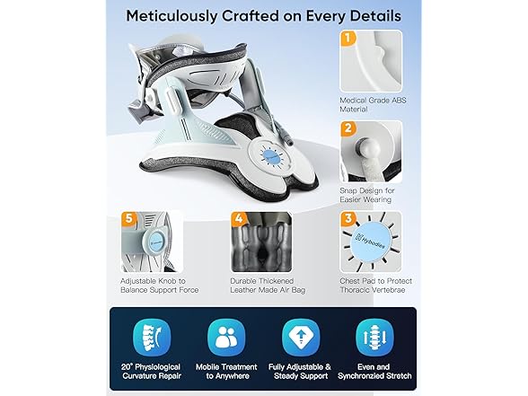 Cervical Traction Device with Air Collar