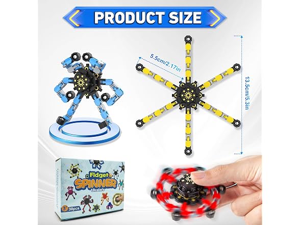 Transformable Fidget Spinners