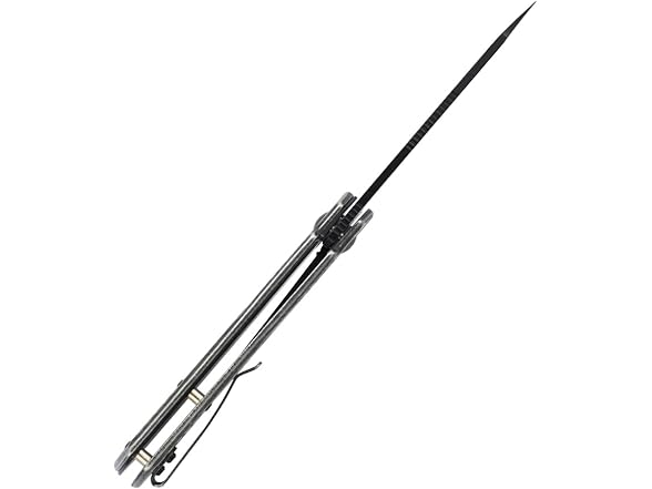 7.8" Folding Knife Black Blade Steel