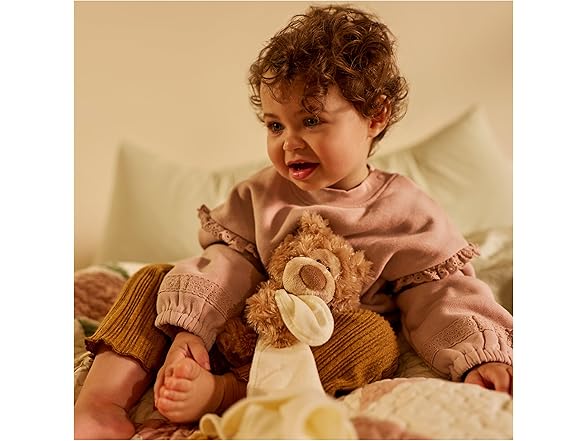 GUND Baby Philbin Plush Lovey, Brown, 14”