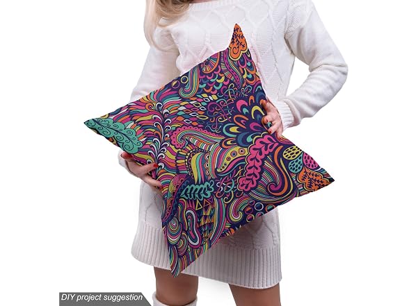 Ambesonne Psychedelic Fabric by The Yard