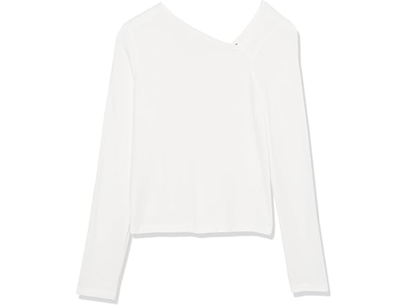 The Drop Women (L) Neil Long Sleeve Top White