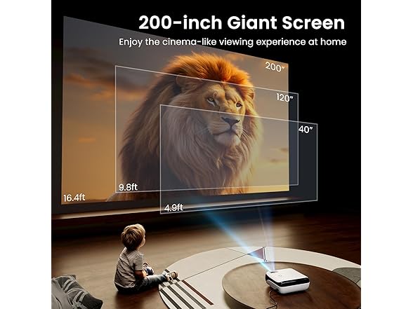 HAPPRUN Full HD Bluetooth Projector