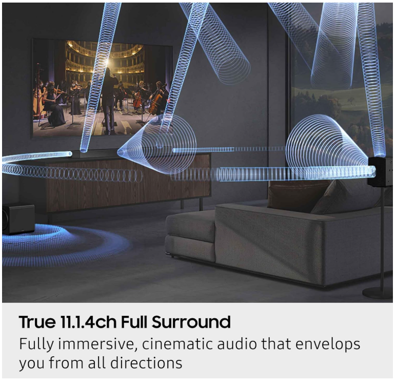 (NEW) Samsung HW-Q990F 11.1.4ch Dolby ATMOS Soundbar w/Subwoofer (Open Box) - Gallery 12