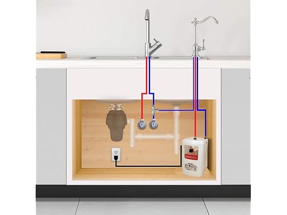 Westbrass D271HFP-26 Velosah 9" 1-Handle Hot Water Dispenser