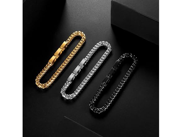 Men's Stainless Steel Franco Bracelet
