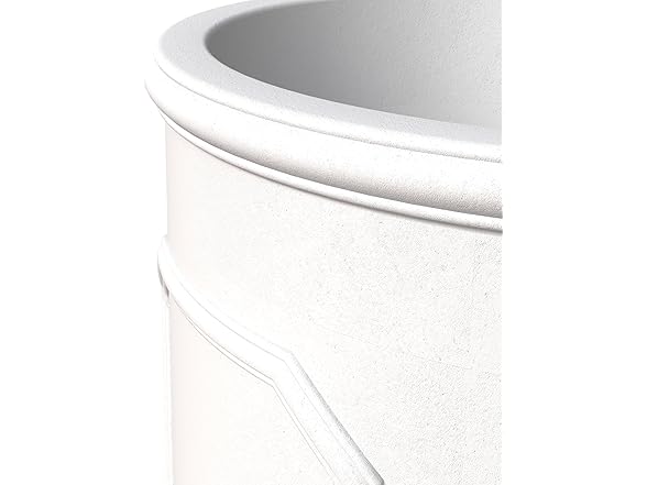 LeisureMod MP13W Meadow Planter White, 13"