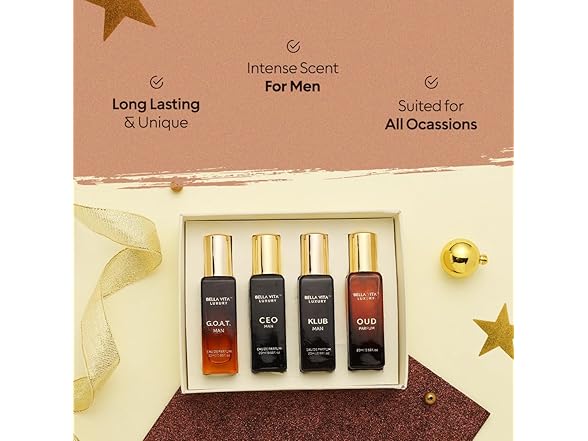 Men's 4 PC Long Lasting Perfume Gift Set