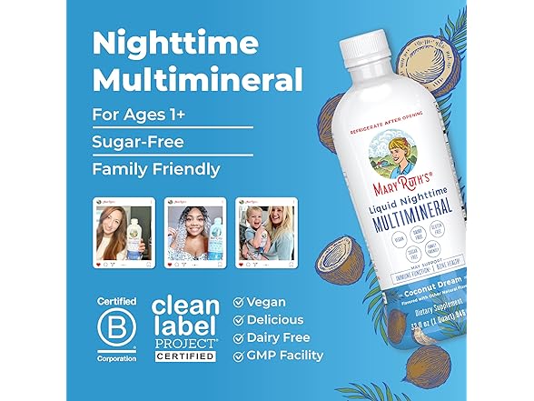 MaryRuth Nighttime Multimineral 32oz