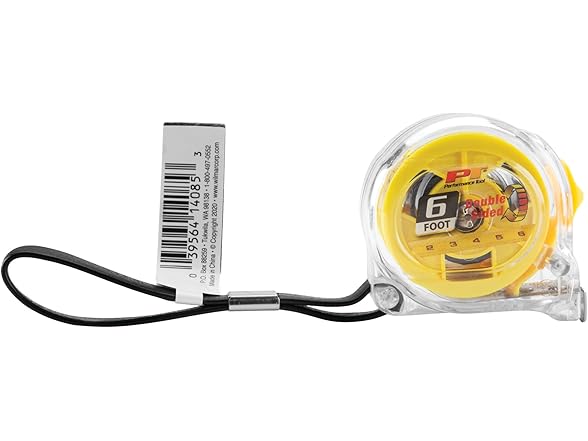 6ft Clear Mini Tape Measure