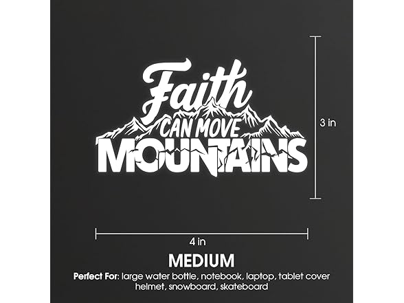 Faith Can Move Mountains Decal 6.15x3.6