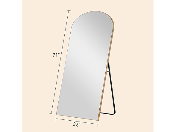 GlasFlength Arched Full Mirror 71"x32"