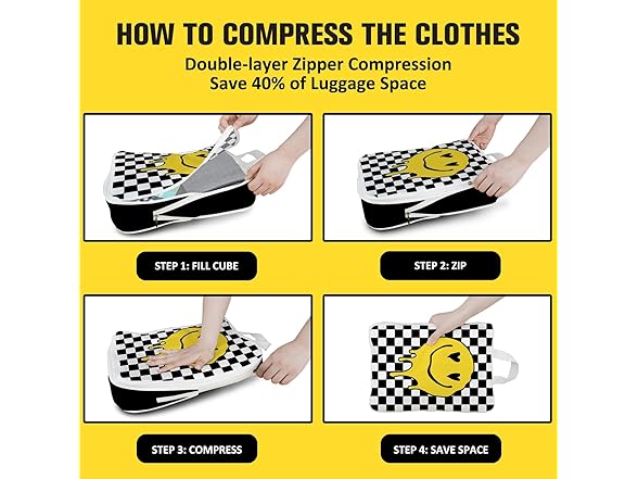 beautype 6 Set Compression Packing Cubes