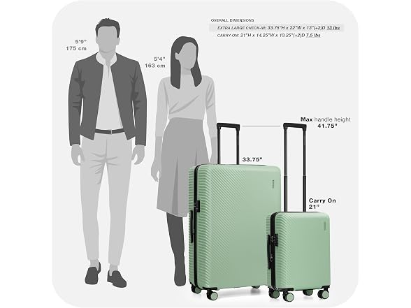 Travel Select Bridgetown Hardside Luggage, 21" Carry-on
