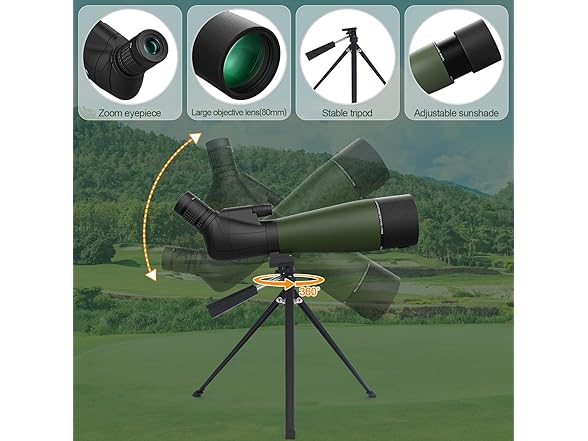 WOZEL Spotting Scope with Tripod