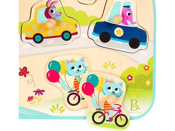 B. toys – 4 Wooden Peg Puzzles