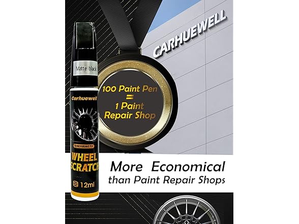 Matte Black Rim Touch Up Paint Pen