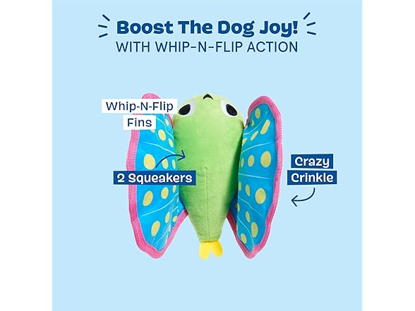 Barkbox Flying Fish Dog Toy | Plush Fish
