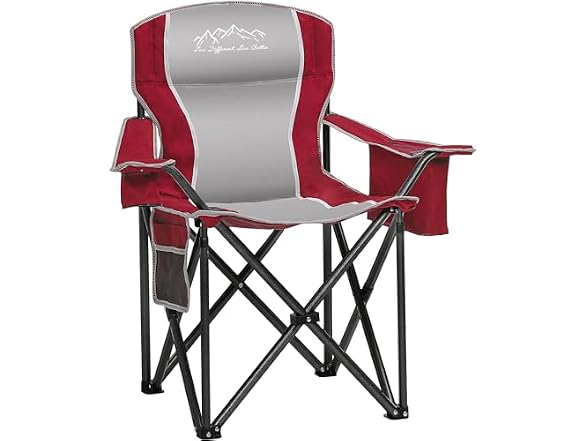 SAILARY Folding Camping Chair 450LBS Red