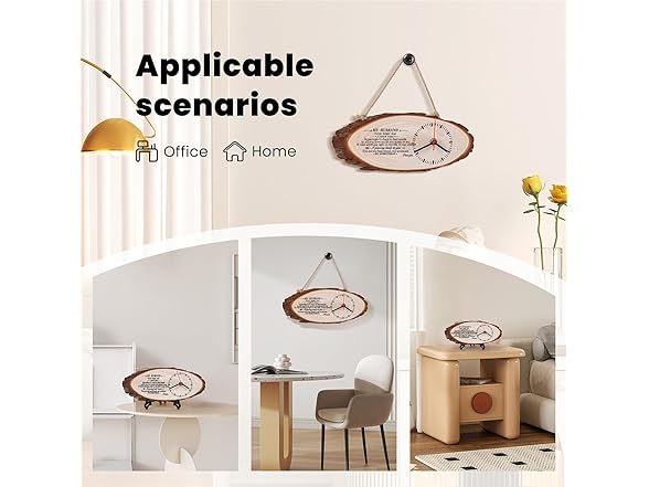 LJZTYX Wooden Silent Wall Clock- Gift