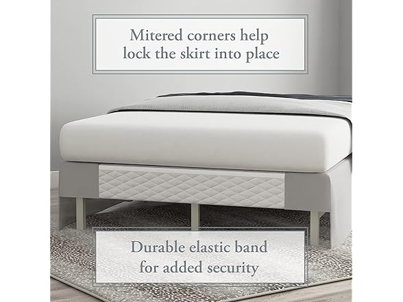 Bed Maker’s Never Lift Your Mattress Bed Skirt