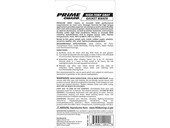 High-Temp Gasket Maker 3.35oz 12pk