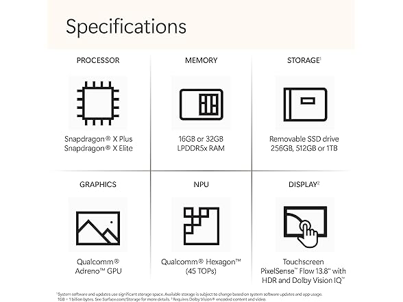 Microsoft Surface (2024) 13.8" Snapdragon X Elite Laptop