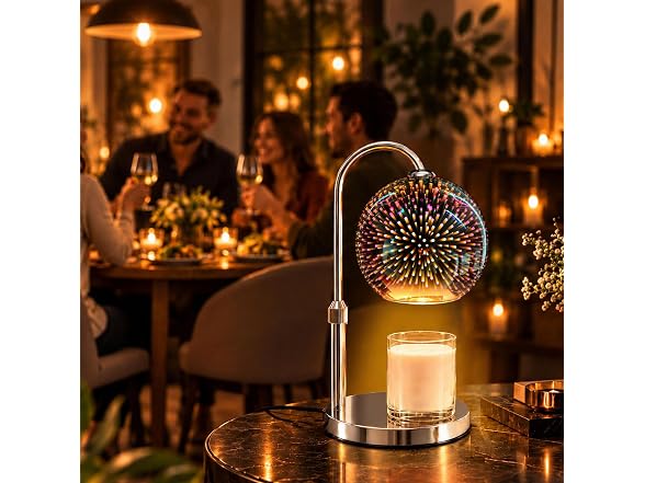 Candle Warmer Lamp 3D Firework