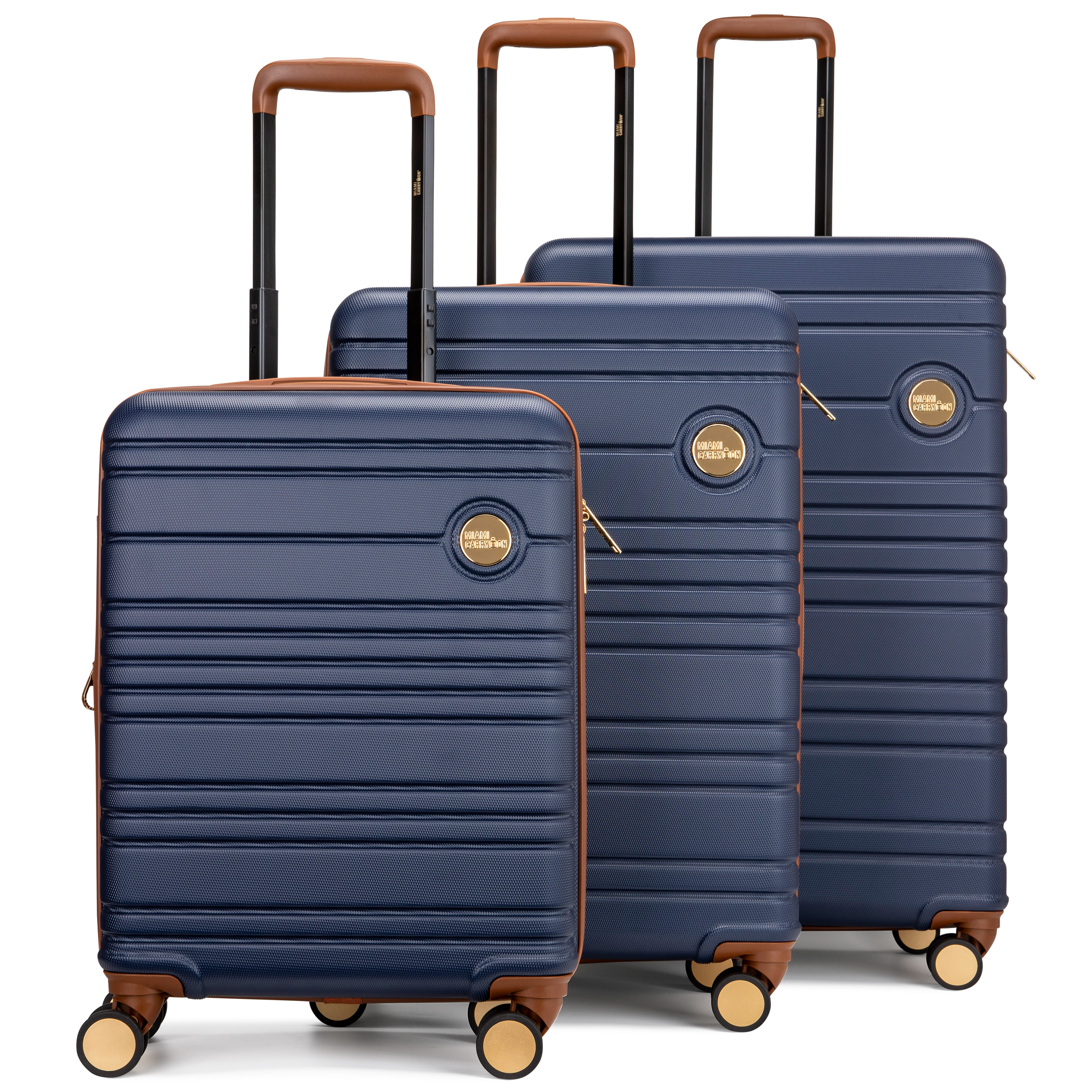 Brickell 3Pc Retro Spinner Luggage Set - Gallery 12