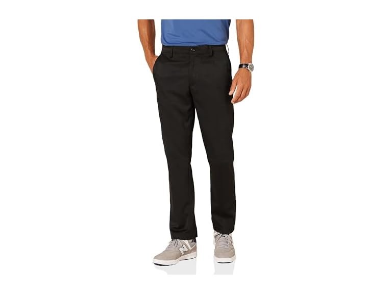Amazon Essentials Men's Straight-Fit Stretch Golf Pant, Black, 34W x 32L