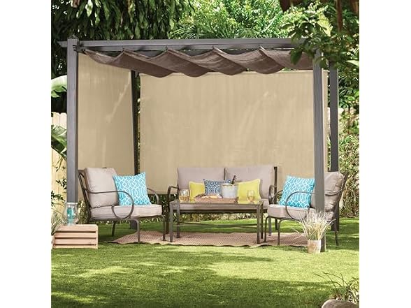 Coolaroo Outdoor Roller Shade with Wand - 80% UV