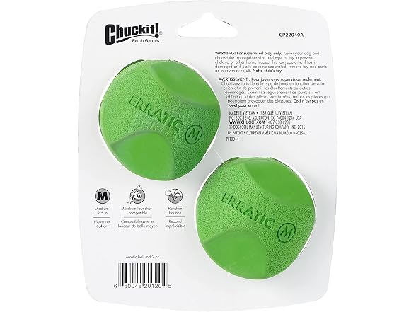 Chuckit! Erratic Rubber Ball, Medium